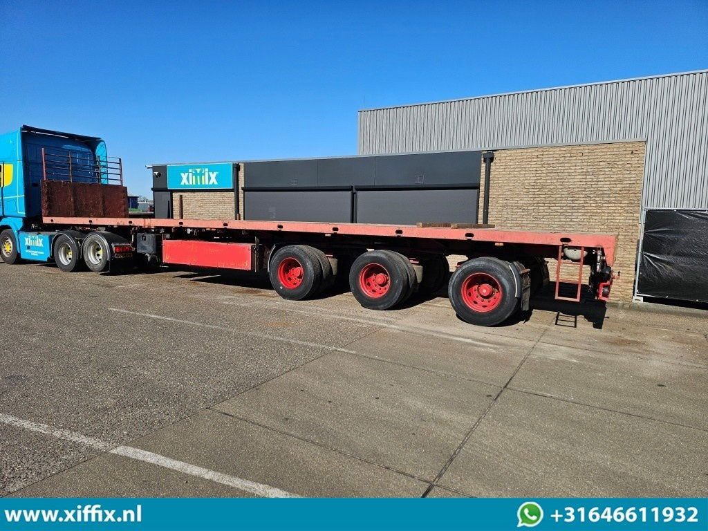 Bortu puspiekabe/ Platforma ES-GE 3-ass. Vlakke dubbel 2x uitschuifbare oplegger / 3x gestuurd: foto 11