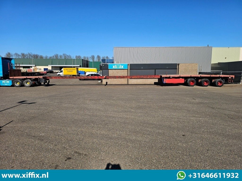 Bortu puspiekabe/ Platforma ES-GE 3-ass. Vlakke dubbel 2x uitschuifbare oplegger / 3x gestuurd: foto 15