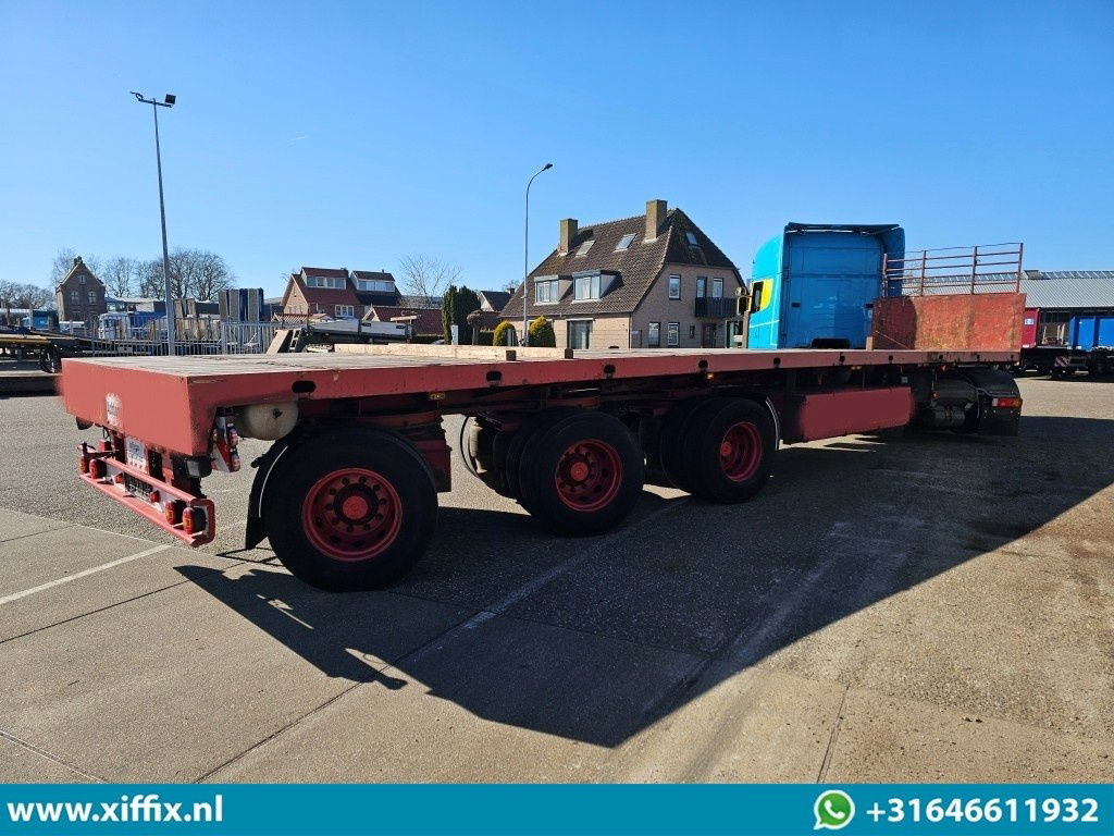 Bortu puspiekabe/ Platforma ES-GE 3-ass. Vlakke dubbel 2x uitschuifbare oplegger / 3x gestuurd: foto 8