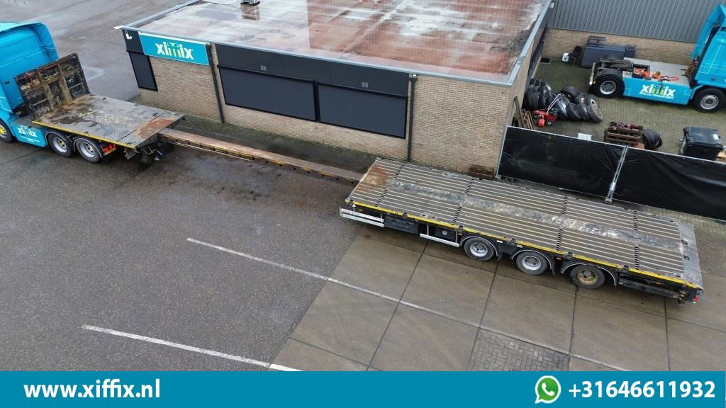ES-GE 3-ass. Vlakke uitschuifbare Mega oplegger / Naloop gestuurd - Bortu puspiekabe/ Platforma: foto 2 ES-GE 3-ass. Vlakke uitschuifbare Mega oplegger / Naloop gestuurd - Bortu puspiekabe/ Platforma: foto 2