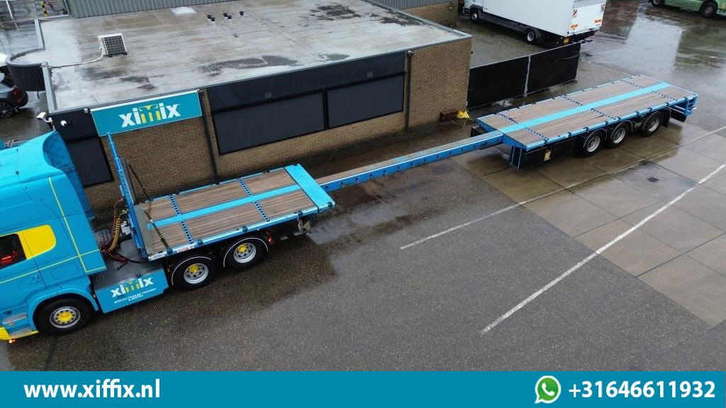 ES-GE 3-ass. Vlakke uitschuifbare oplegger / Naloop gestuurd - Bortu puspiekabe/ Platforma: foto 1 ES-GE 3-ass. Vlakke uitschuifbare oplegger / Naloop gestuurd - Bortu puspiekabe/ Platforma: foto 1