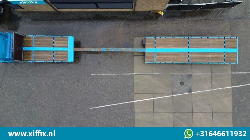 ES-GE 3-ass. Vlakke uitschuifbare oplegger / Naloop gestuurd - Bortu puspiekabe/ Platforma: foto 3 ES-GE 3-ass. Vlakke uitschuifbare oplegger / Naloop gestuurd - Bortu puspiekabe/ Platforma: foto 3