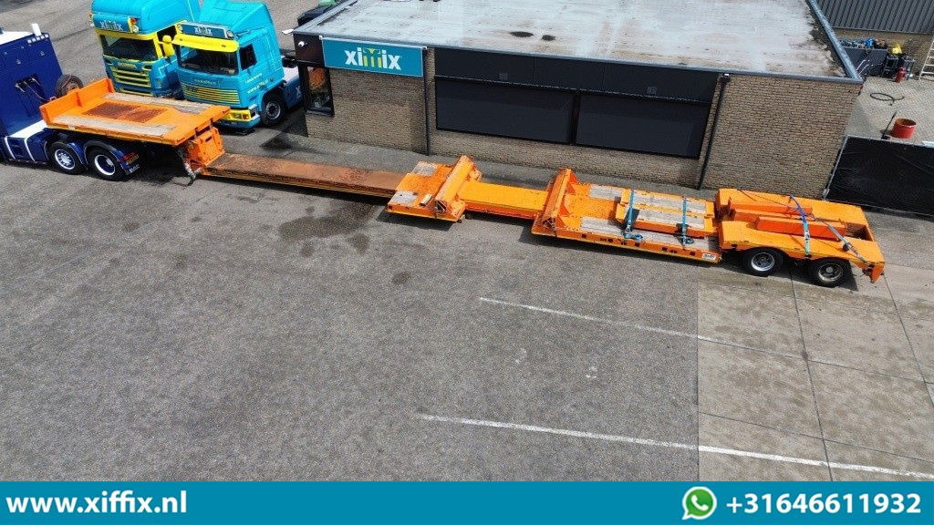 Faymonville 2-ass. Uitschuifbare dieplader met afneembare zwanenhals / 2x gestuurd - Puspiekabe zema profila platforma: foto 2 Faymonville 2-ass. Uitschuifbare dieplader met afneembare zwanenhals / 2x gestuurd - Puspiekabe zema profila platforma: foto 2