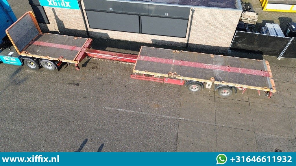Fellechner 2-ass. Vlakke uitschuifbare Mega oplegger / Naloop gestuurd - Bortu puspiekabe/ Platforma: foto 2 Fellechner 2-ass. Vlakke uitschuifbare Mega oplegger / Naloop gestuurd - Bortu puspiekabe/ Platforma: foto 2