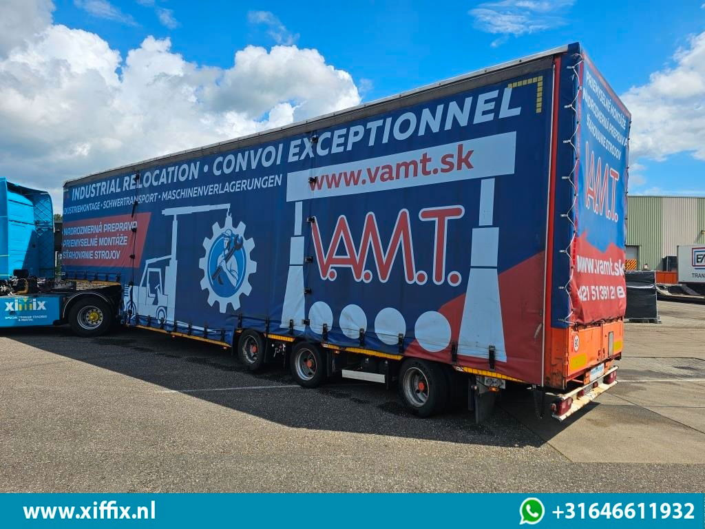 Meusburger 3-ass. Dieplader met huifopbouw / Naloop gestuurd - Puspiekabe zema profila platforma: foto 4 Meusburger 3-ass. Dieplader met huifopbouw / Naloop gestuurd - Puspiekabe zema profila platforma: foto 4