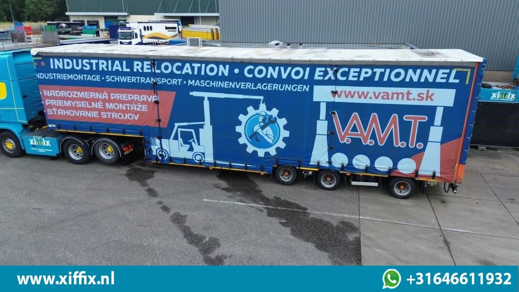 Meusburger 3-ass. Dieplader met huifopbouw / Naloop gestuurd - Puspiekabe zema profila platforma: foto 2 Meusburger 3-ass. Dieplader met huifopbouw / Naloop gestuurd - Puspiekabe zema profila platforma: foto 2