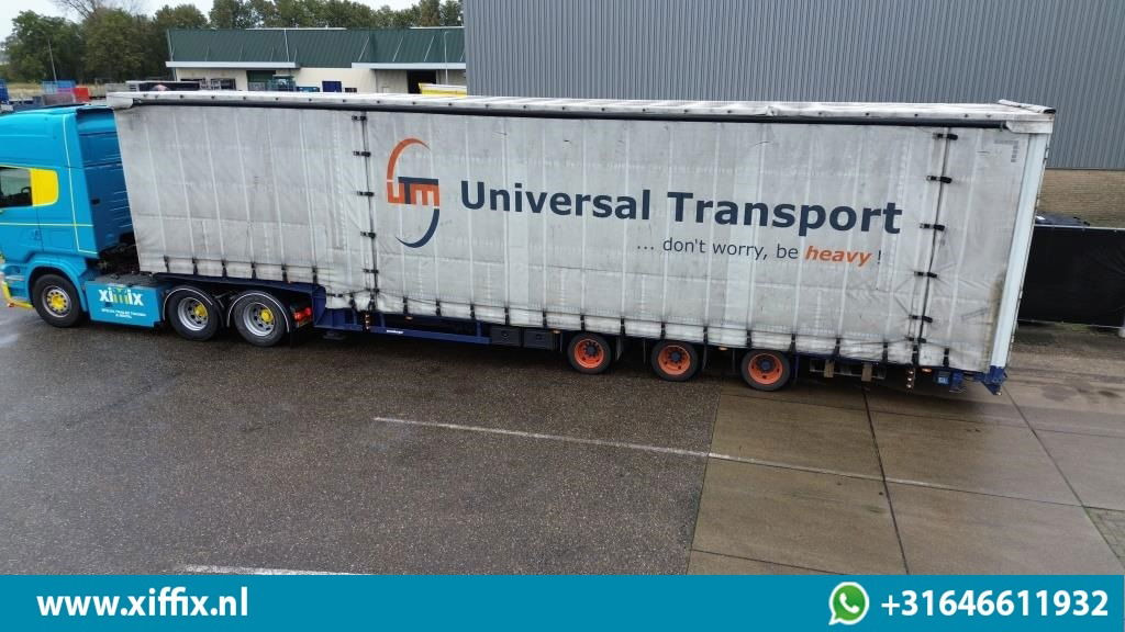 Meusburger 3-ass. Mega Semi dieplader met huifopbouw - Puspiekabe zema profila platforma: foto 2 Meusburger 3-ass. Mega Semi dieplader met huifopbouw - Puspiekabe zema profila platforma: foto 2