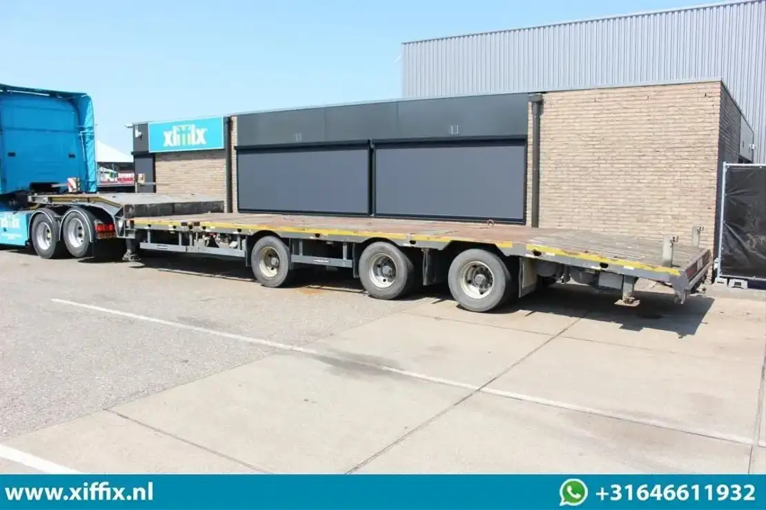 Meusburger 3-ass. Uitschuifbare semi dieplader / Naloop gestuurd / 13821 - Puspiekabe zema profila platforma: foto 4 Meusburger 3-ass. Uitschuifbare semi dieplader / Naloop gestuurd / 13821 - Puspiekabe zema profila platforma: foto 4