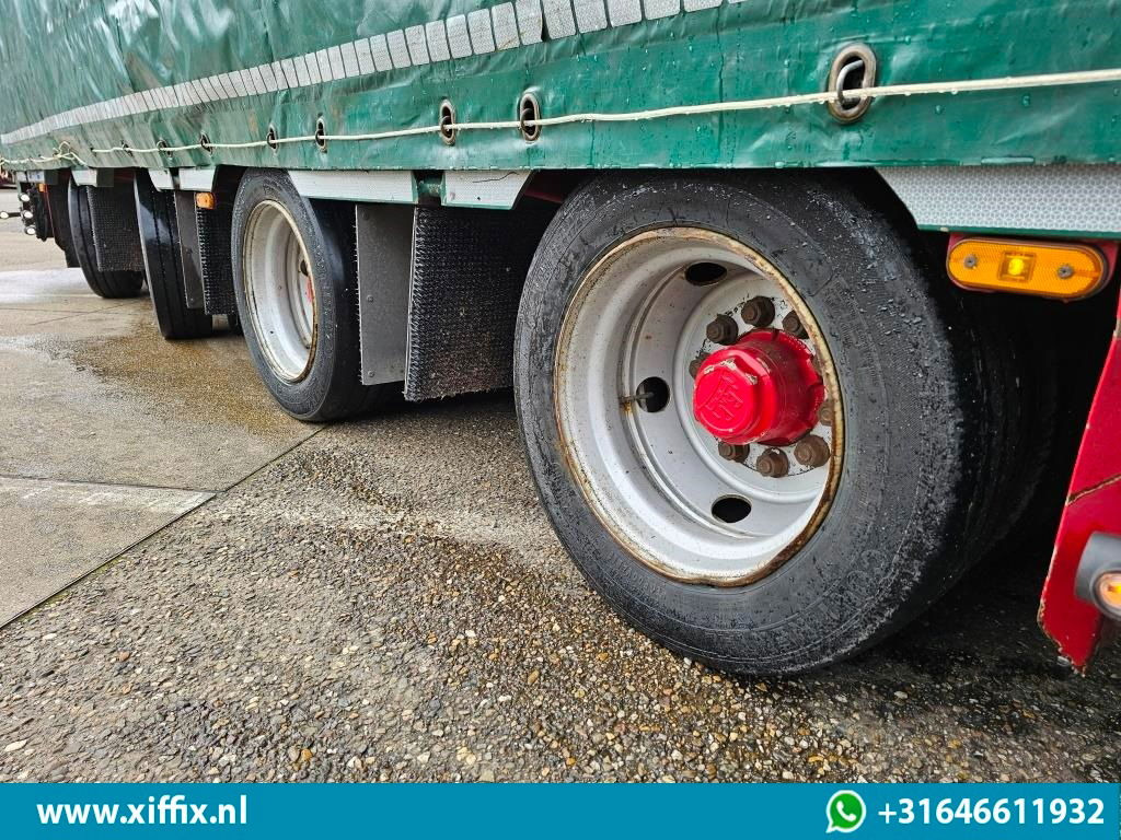 Puspiekabe zema profila platforma Meusburger 4-ass. Uitschuifbare semi dieplader met huifopbouw / 2x Naloop gestuu: foto 10