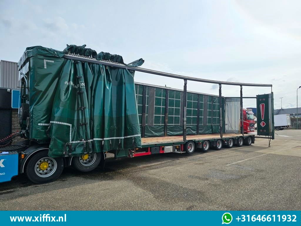 Meusburger 6-ass. Semi dieplader met elektrische huifopbouw / 3x naloop gestuurd - Puspiekabe zema profila platforma: foto 4 Meusburger 6-ass. Semi dieplader met elektrische huifopbouw / 3x naloop gestuurd - Puspiekabe zema profila platforma: foto 4