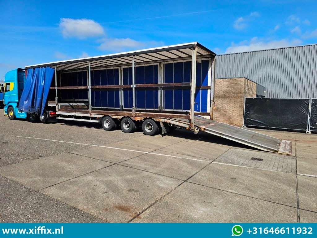 Nooteboom 3-ass. Semi dieplader met huifopbouw / Laadklep - Puspiekabe zema profila platforma: foto 4 Nooteboom 3-ass. Semi dieplader met huifopbouw / Laadklep - Puspiekabe zema profila platforma: foto 4