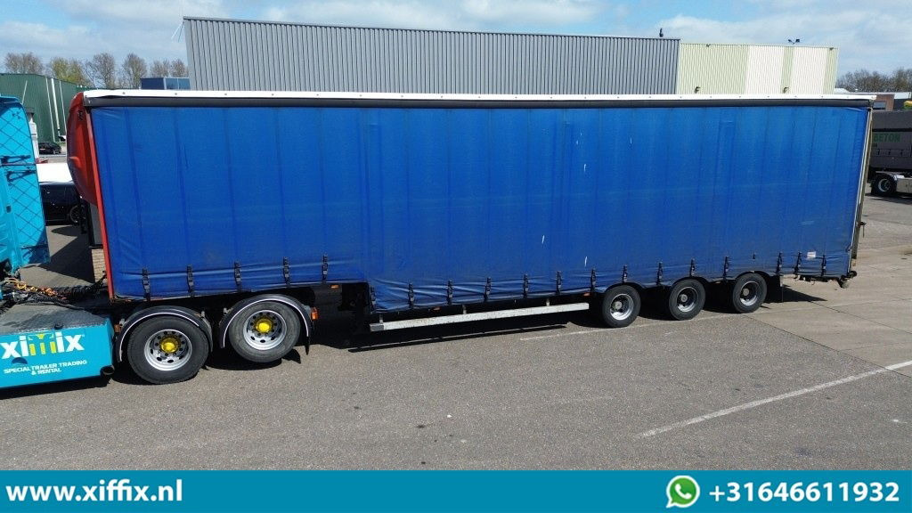 Nooteboom 3-ass. Semi dieplader met huifopbouw / Laadklep - Puspiekabe zema profila platforma: foto 1 Nooteboom 3-ass. Semi dieplader met huifopbouw / Laadklep - Puspiekabe zema profila platforma: foto 1
