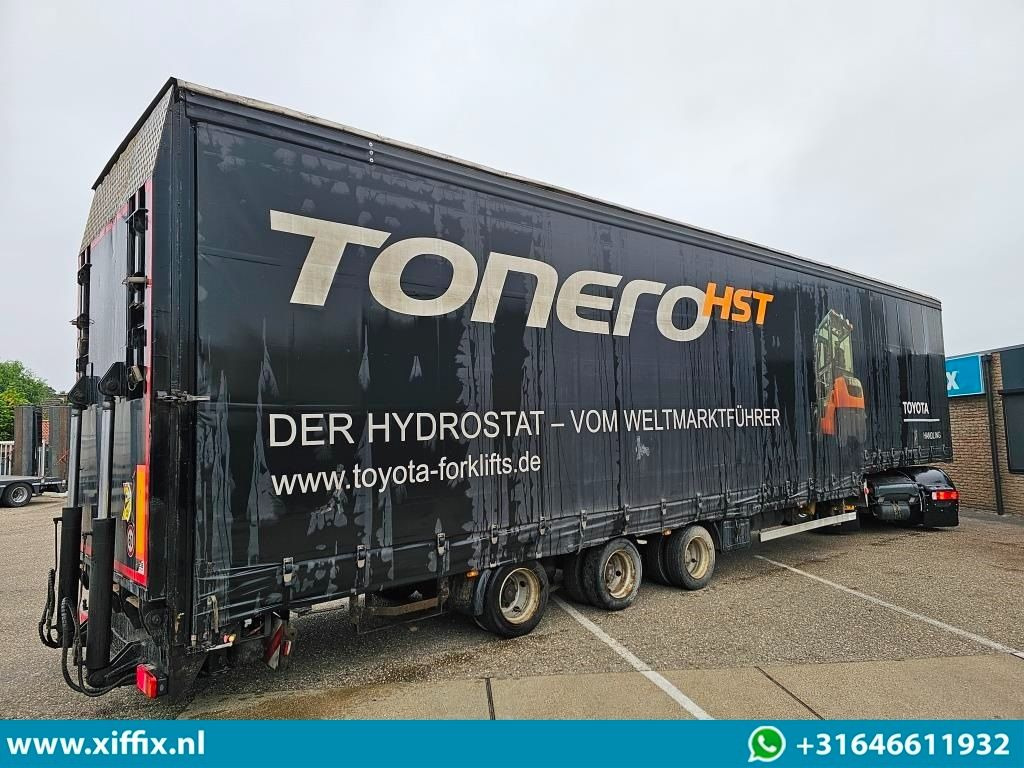 Wiese 3-ass. Semi dieplader met huifopbouw / Wiese 9 tons laadklep - Puspiekabe zema profila platforma: foto 4 Wiese 3-ass. Semi dieplader met huifopbouw / Wiese 9 tons laadklep - Puspiekabe zema profila platforma: foto 4