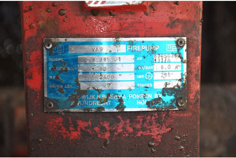 Diversen VAS FIREPUMP FORD MOTOR 90 M3 EN 8 BAR - Ūdens sūknis: foto 5 Diversen VAS FIREPUMP FORD MOTOR 90 M3 EN 8 BAR - Ūdens sūknis: foto 5