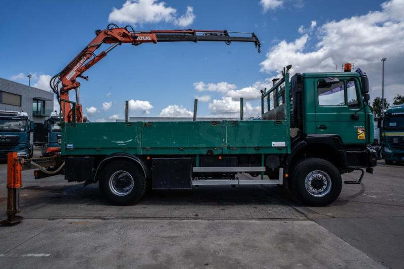 MAN FE 310A-4X4+ATLAS 105.1 A3 - Bortu kravas automašīna/ Platforma, Kravas auto ar manipulatoru: foto 3 MAN FE 310A-4X4+ATLAS 105.1 A3 - Bortu kravas automašīna/ Platforma, Kravas auto ar manipulatoru: foto 3