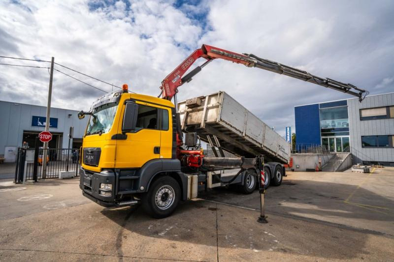 MAN TGS 32.400 BL + Fassi 245A/5x - Kravas automašīna pašizgāzējs, Kravas auto ar manipulatoru: foto 1 MAN TGS 32.400 BL + Fassi 245A/5x - Kravas automašīna pašizgāzējs, Kravas auto ar manipulatoru: foto 1