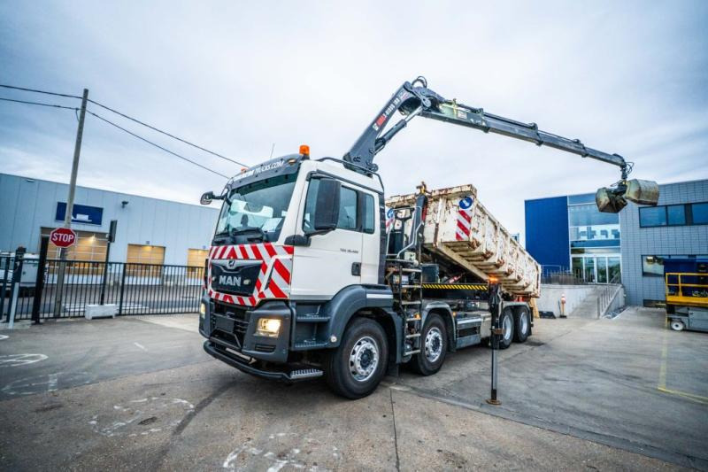 MAN TGS 32.420 BL + HIAB X-HIDUO 188/3x - Pacēlājs ar āķi, Kravas auto ar manipulatoru: foto 1 MAN TGS 32.420 BL + HIAB X-HIDUO 188/3x - Pacēlājs ar āķi, Kravas auto ar manipulatoru: foto 1