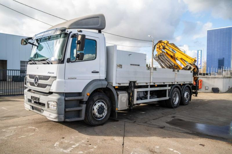 Mercedes AXOR 2529 L - EFFER 250/4S+JIB - Bortu kravas automašīna/ Platforma, Kravas auto ar manipulatoru: foto 1 Mercedes AXOR 2529 L - EFFER 250/4S+JIB - Bortu kravas automašīna/ Platforma, Kravas auto ar manipulatoru: foto 1