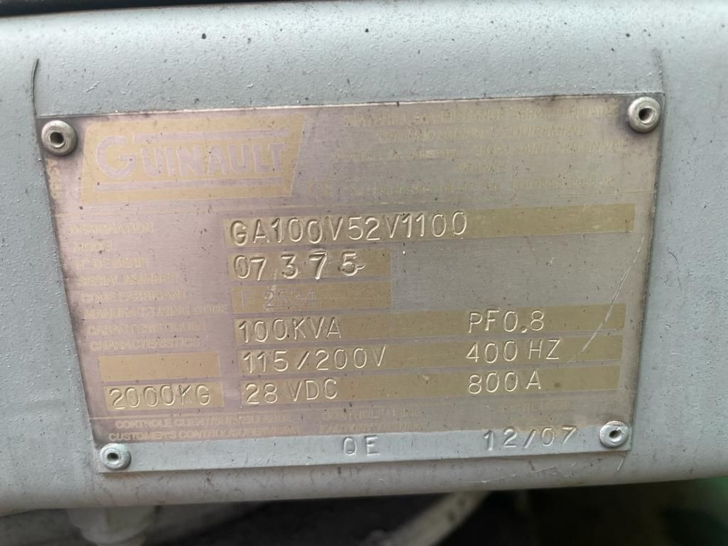 GUINAULT GA 100 - Virszemes elektrobarošanas avots: foto 5 GUINAULT GA 100 - Virszemes elektrobarošanas avots: foto 5