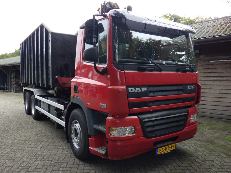 DAF CF 85 410 Euro 5 / Manual / Blad-Lucht / Boogie - Liftas / HTS Kabel / 9 T vooras / Palfinger G 100 L Crane - Kravas automašīna - kabeļu sistēma: foto 2 DAF CF 85 410 Euro 5 / Manual / Blad-Lucht / Boogie - Liftas / HTS Kabel / 9 T vooras / Palfinger G 100 L Crane - Kravas automašīna - kabeļu sistēma: foto 2