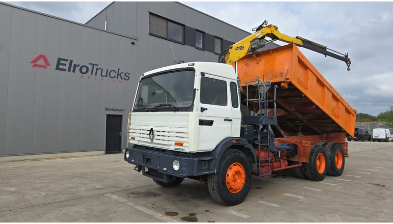Renault G 300 Manager (POMPE MANUELLE / GRUE COPMA 90.2 / LAMES / 6X4 / GRAND PONT) - Kravas automašīna pašizgāzējs, Kravas auto ar manipulatoru: foto 1 Renault G 300 Manager (POMPE MANUELLE / GRUE COPMA 90.2 / LAMES / 6X4 / GRAND PONT) - Kravas automašīna pašizgāzējs, Kravas auto ar manipulatoru: foto 1