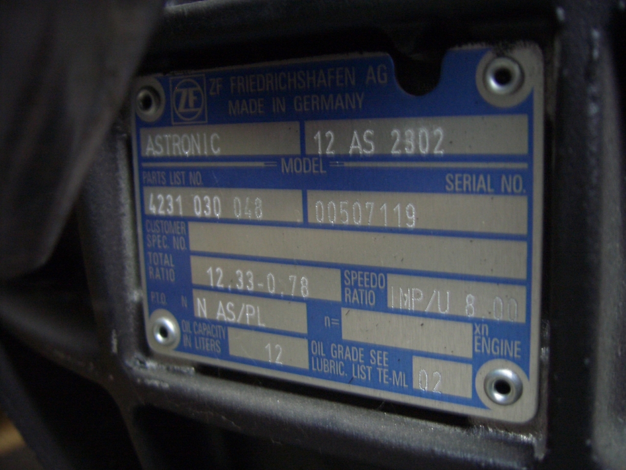 ZF 12 As-tronic - Pārnesumkārba - Šasija kravas automašīna: foto 3 ZF 12 As-tronic - Pārnesumkārba - Šasija kravas automašīna: foto 3