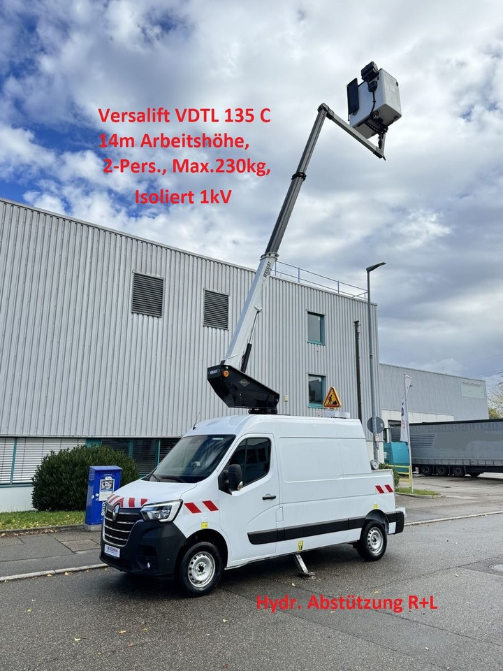 Renault MASTER Versalift VDTL 135 C, 14m 230kg Abstützun - Autopacēlājs: foto 1 Renault MASTER Versalift VDTL 135 C, 14m 230kg Abstützun - Autopacēlājs: foto 1
