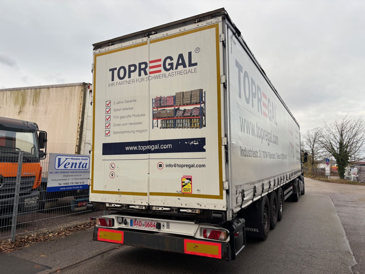 Kögel SN24, Edscha, Schiebeplane, BPW-Achse - Tenta puspiekabe: foto 1 Kögel SN24, Edscha, Schiebeplane, BPW-Achse - Tenta puspiekabe: foto 1