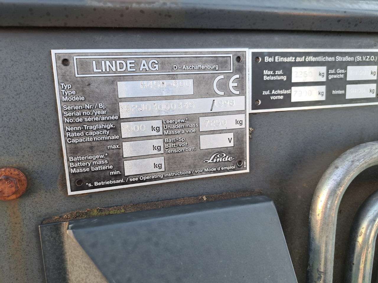 LINDE H45D-600 - Dīzeļiekrāvējs: foto 2 LINDE H45D-600 - Dīzeļiekrāvējs: foto 2