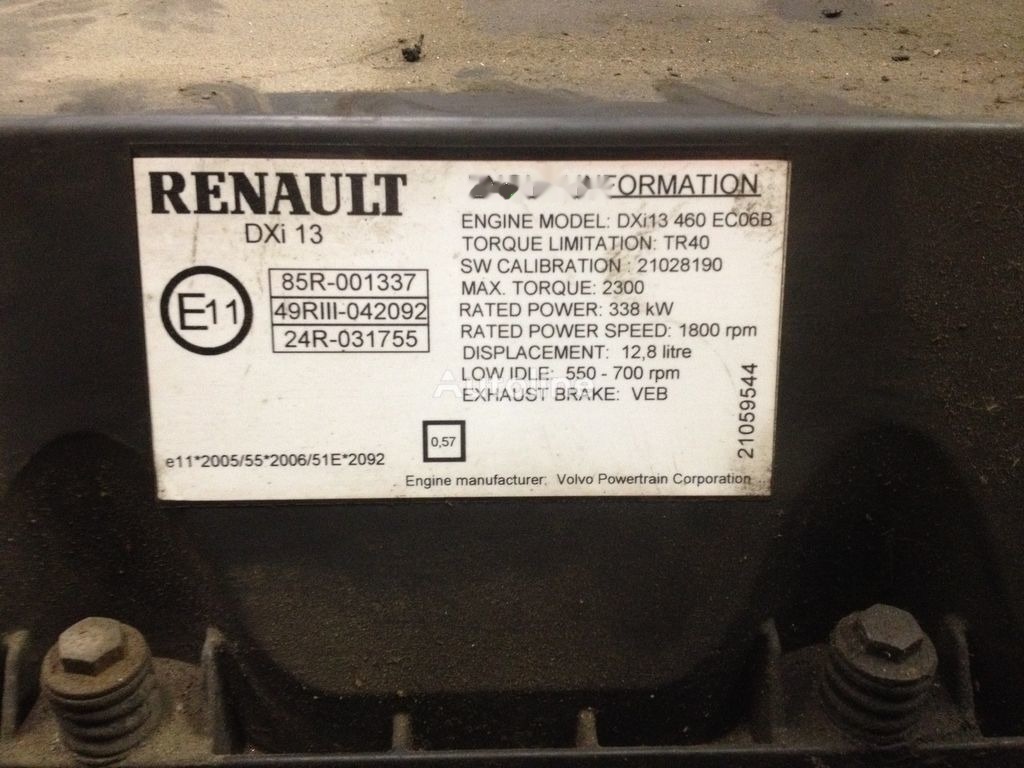 Renault DXI 13 460 Renault MAGNUM DXI 13 - Dzinējs - Kravas automašīna: foto 5 Renault DXI 13 460 Renault MAGNUM DXI 13 - Dzinējs - Kravas automašīna: foto 5