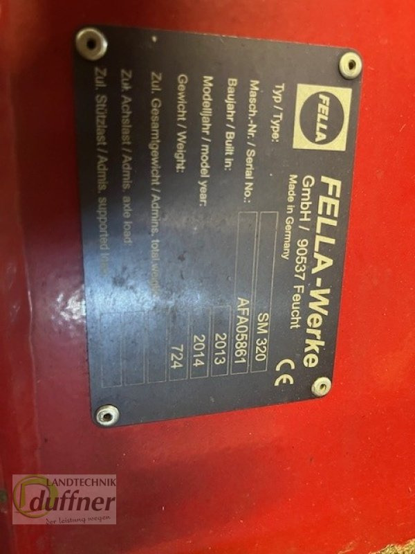 Fella SM 320 - Pļāvējs: foto 4 Fella SM 320 - Pļāvējs: foto 4