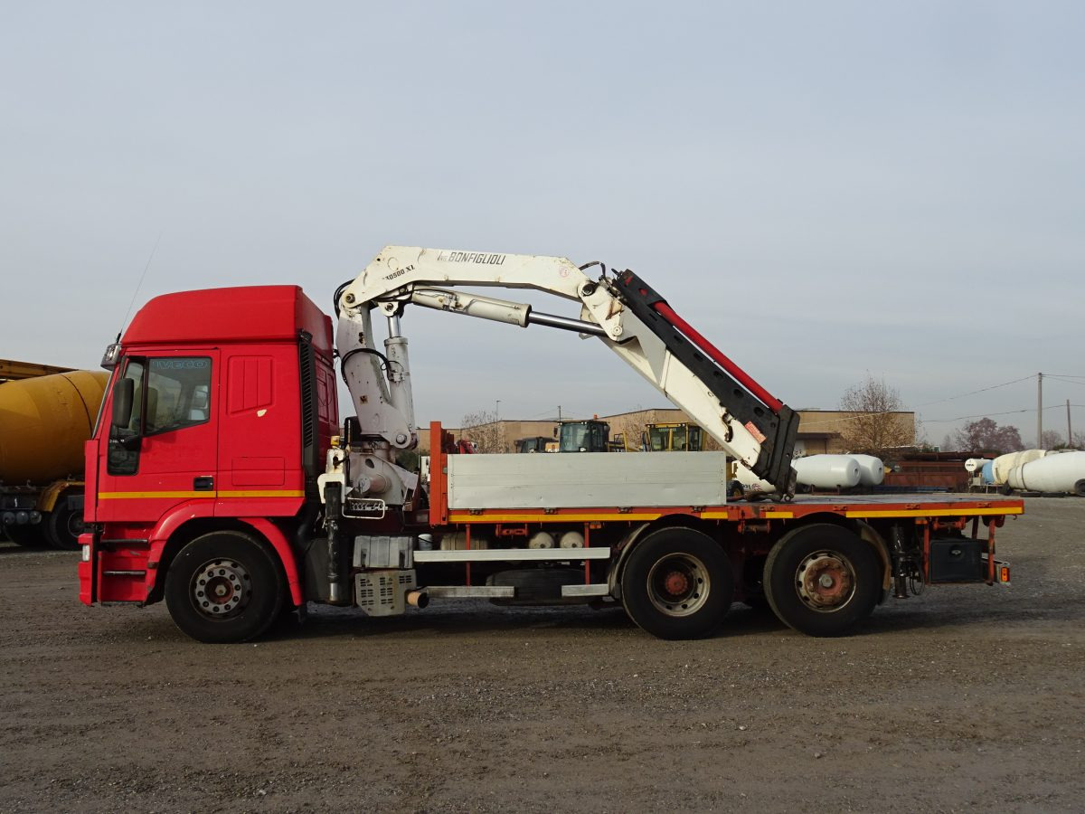 IVECO EUROSTAR 240E42 BONFIGLIOLI P30500XL - Bortu kravas automašīna/ Platforma, Kravas auto ar manipulatoru: foto 2 IVECO EUROSTAR 240E42 BONFIGLIOLI P30500XL - Bortu kravas automašīna/ Platforma, Kravas auto ar manipulatoru: foto 2
