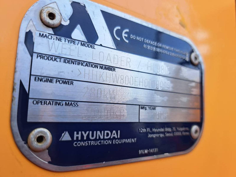 Riteņu iekrāvējs Hyundai HL980: foto 17