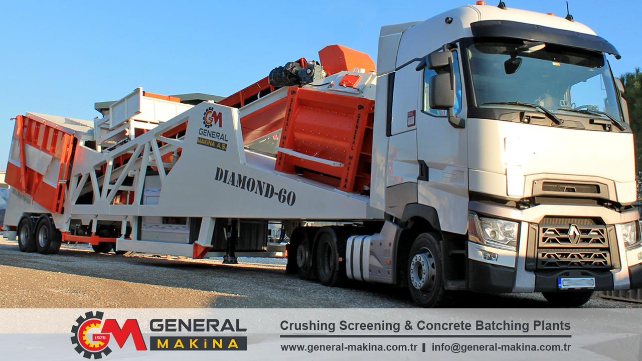 General Makina Diamond 60 m3 Mobile Concrete Batching Plant - Betona rūpnīca: foto 1 General Makina Diamond 60 m3 Mobile Concrete Batching Plant - Betona rūpnīca: foto 1