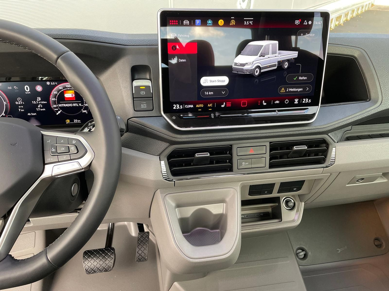 Automašīna ar kravas platformu, Kravas-pasažieru furgons MAN TGE 3.180 Pritsche DOKA MR STANDHZ AHK KAMERA: foto 14