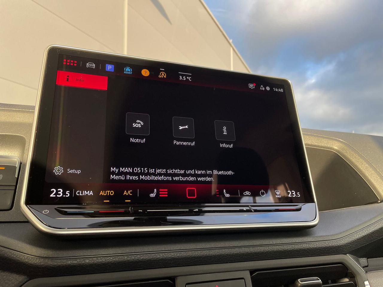 Automašīna ar kravas platformu, Kravas-pasažieru furgons MAN TGE 3.180 Pritsche DOKA MR STANDHZ AHK KAMERA: foto 17