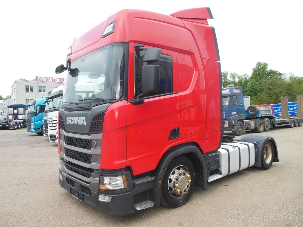 Scania R450 LOWDECK, RETARDER, STANDKLIMA, VOLL LUFT - Vilcējs: foto 1 Scania R450 LOWDECK, RETARDER, STANDKLIMA, VOLL LUFT - Vilcējs: foto 1