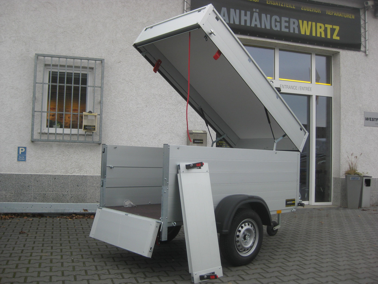 ALUBOXX Deckelanhänger GT 750 VT1 201x101x83cm (XS) 750kg - Piekabe slēgtā virsbūve: foto 1 ALUBOXX Deckelanhänger GT 750 VT1 201x101x83cm (XS) 750kg - Piekabe slēgtā virsbūve: foto 1