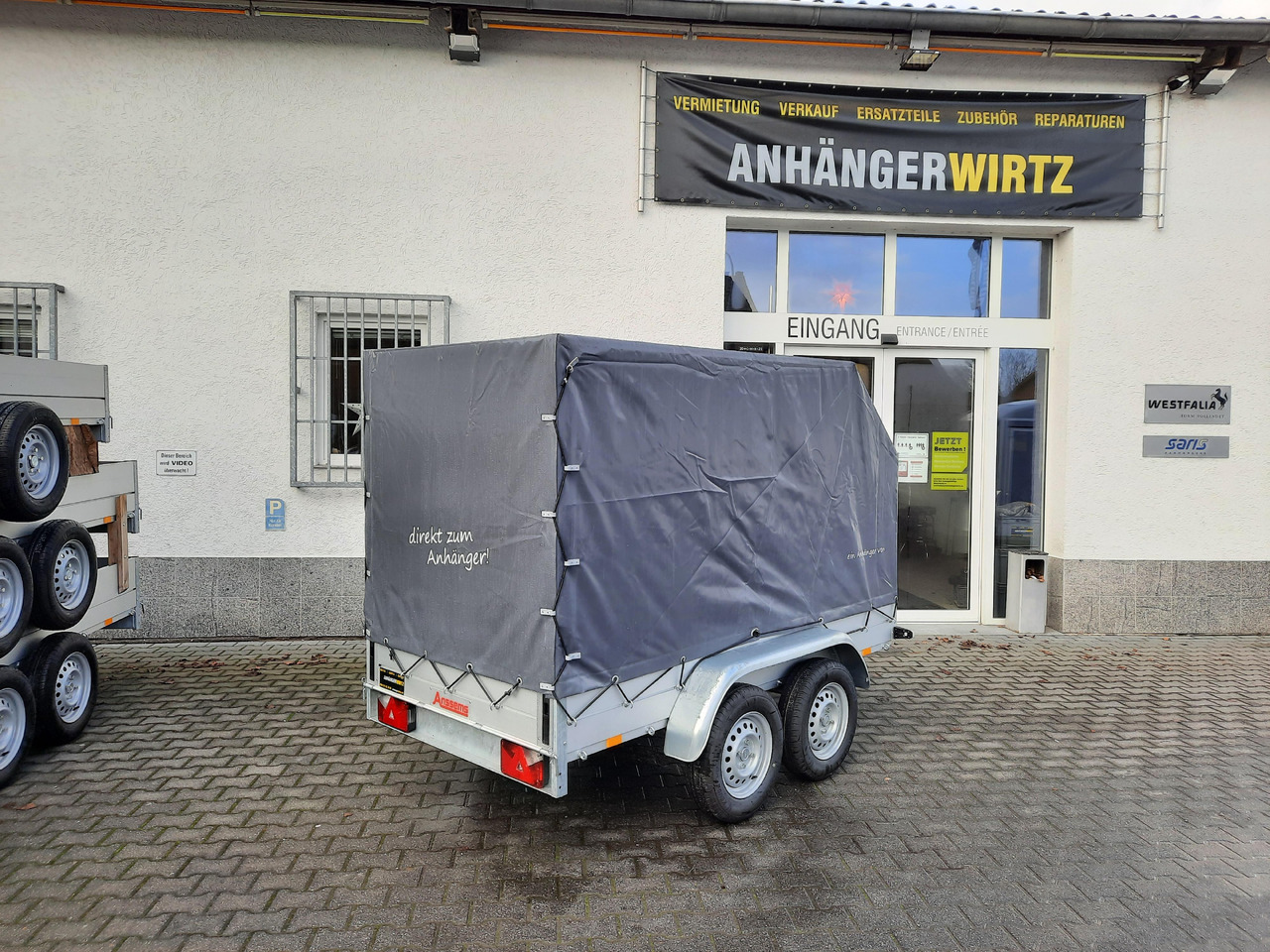 Aluliner Planen Anhänger GTT 2000 251x126x150cm Plane aero schräg (S) 2000kg - Piekabe ar tentu: foto 5 Aluliner Planen Anhänger GTT 2000 251x126x150cm Plane aero schräg (S) 2000kg - Piekabe ar tentu: foto 5