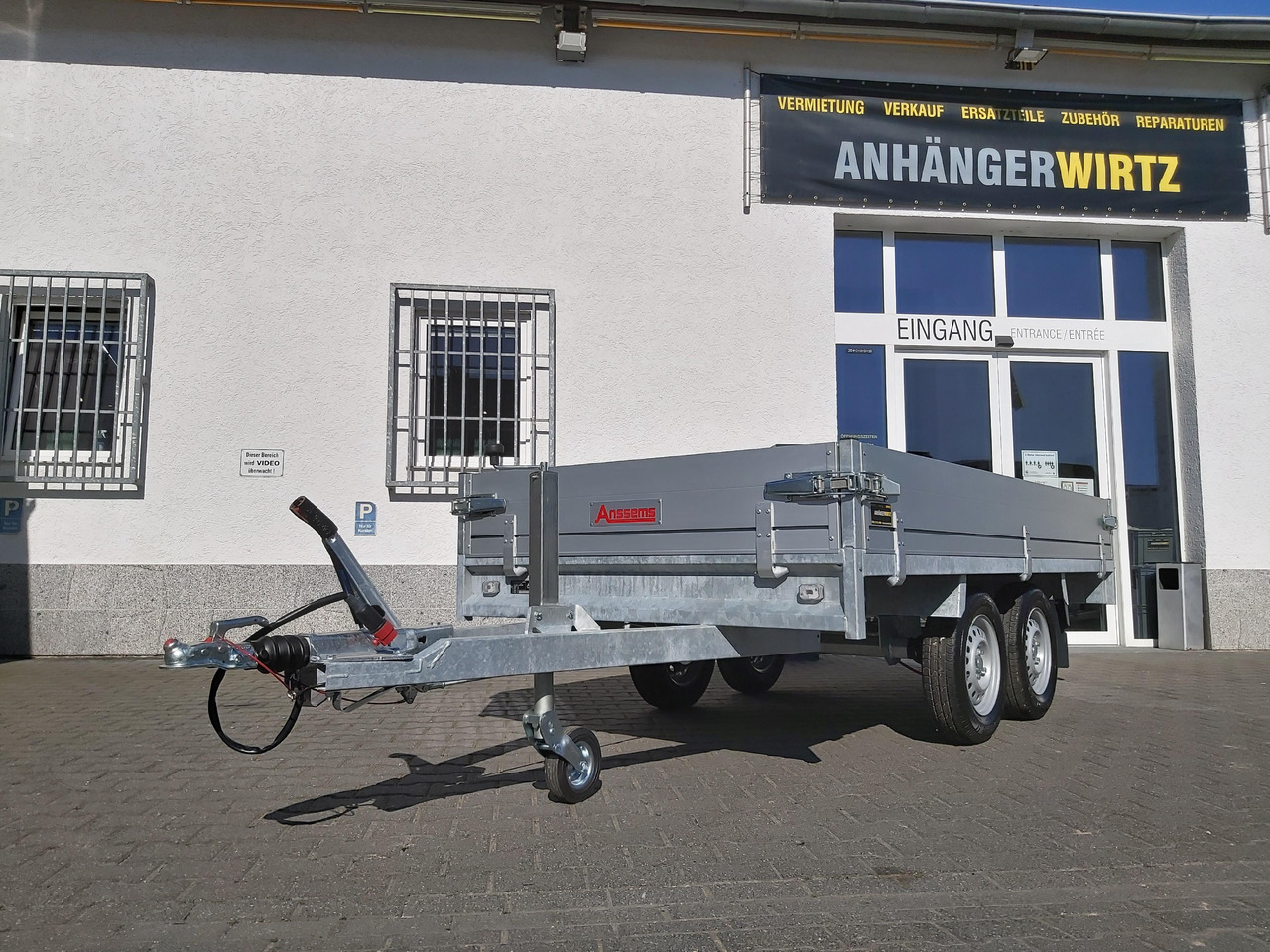Anssems Hochlader PSX - S 2000 305x153x30cm (M) 2000kg - Bortu piekabe/ Platforma: foto 1 Anssems Hochlader PSX - S 2000 305x153x30cm (M) 2000kg - Bortu piekabe/ Platforma: foto 1