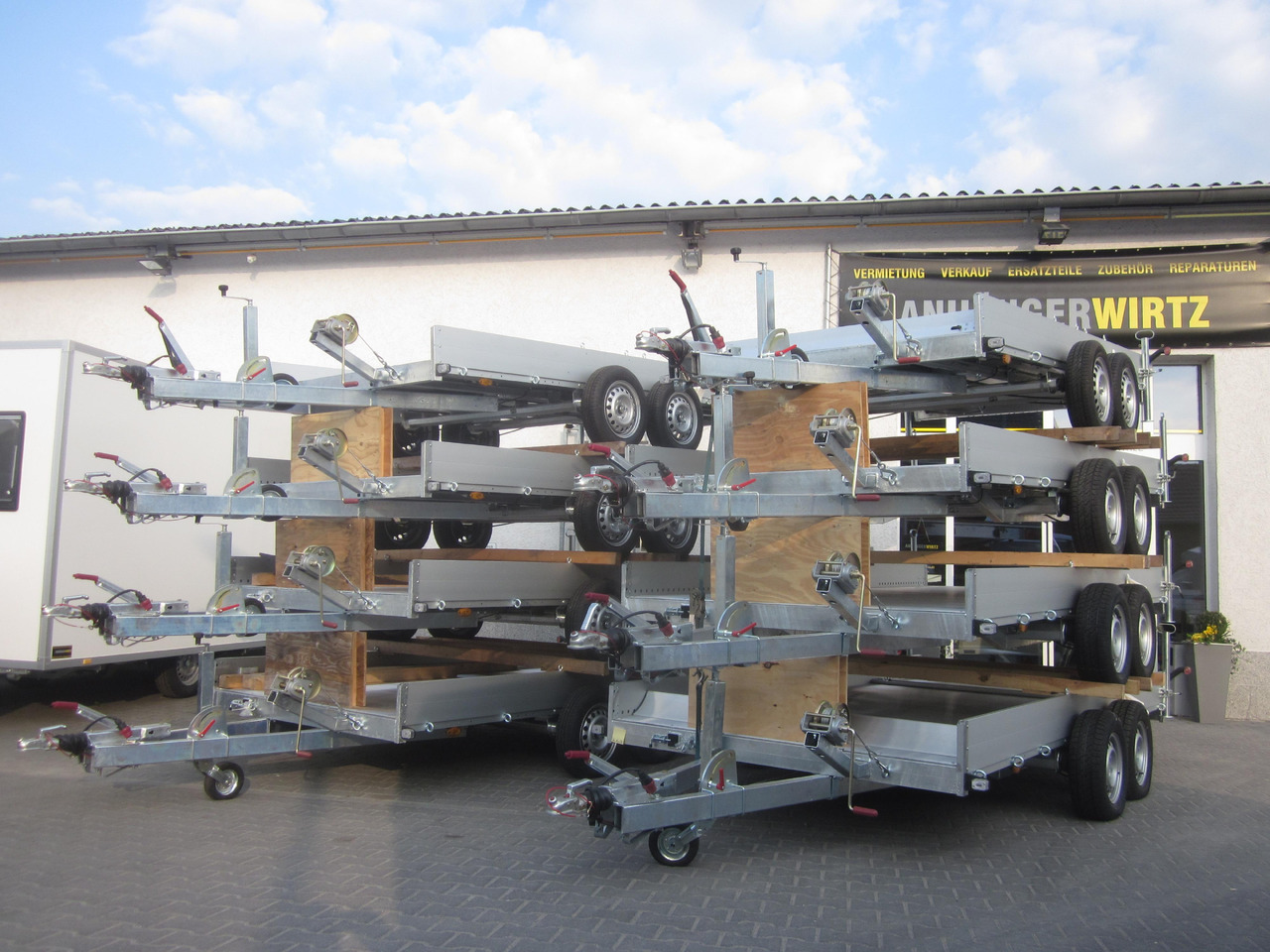 Bortu piekabe/ Platforma Anssems Transporter AMT 1500 340x170x18cm Aluboden Alurampen 1500kg: foto 6