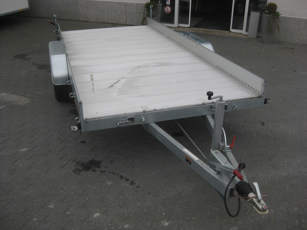 Anssems Transporter AMT 2500 440x190x18cm Aluboden Alurampen Seilwinde 2500kg Modell 22 - Bortu piekabe/ Platforma: foto 2 Anssems Transporter AMT 2500 440x190x18cm Aluboden Alurampen Seilwinde 2500kg Modell 22 - Bortu piekabe/ Platforma: foto 2