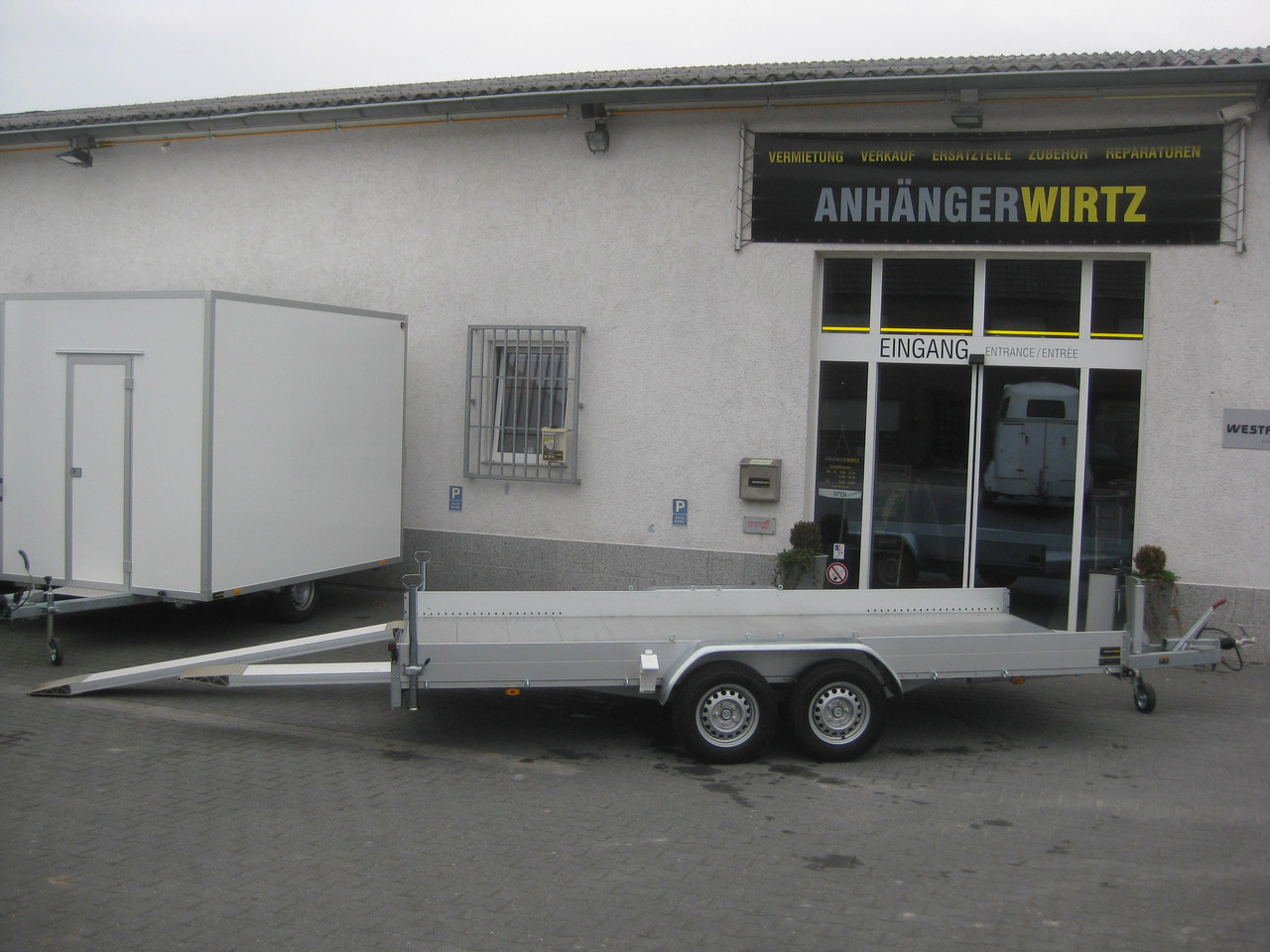 Anssems Transporter AMT 2500 440x190x18cm Aluboden Alurampen Seilwinde 2500kg Modell 22 - Bortu piekabe/ Platforma: foto 5 Anssems Transporter AMT 2500 440x190x18cm Aluboden Alurampen Seilwinde 2500kg Modell 22 - Bortu piekabe/ Platforma: foto 5