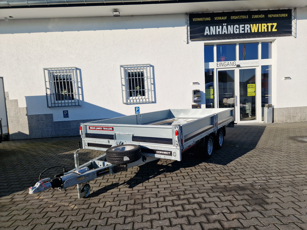 Brian James Trailer Connect 360x215x30cm Blackline Bordwände LED 12" (L) 3500kg - Bortu piekabe/ Platforma: foto 1 Brian James Trailer Connect 360x215x30cm Blackline Bordwände LED 12" (L) 3500kg - Bortu piekabe/ Platforma: foto 1