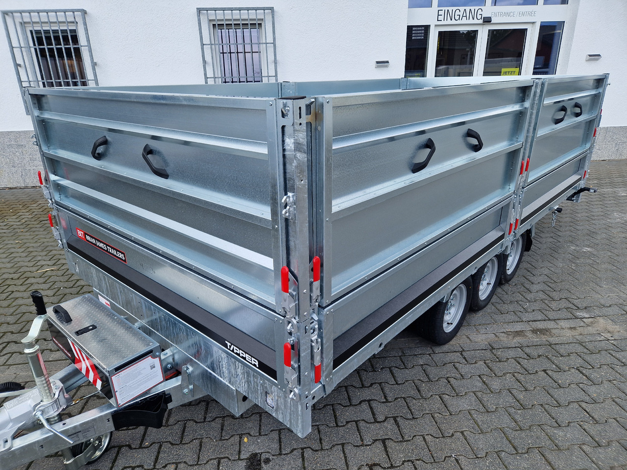 Brian James Trailer Tipper 400x200x100cm Aufsatz elektro blackline LED Tridem 3500kg Modell 24 - Piekabe pašizgāzējs: foto 3 Brian James Trailer Tipper 400x200x100cm Aufsatz elektro blackline LED Tridem 3500kg Modell 24 - Piekabe pašizgāzējs: foto 3