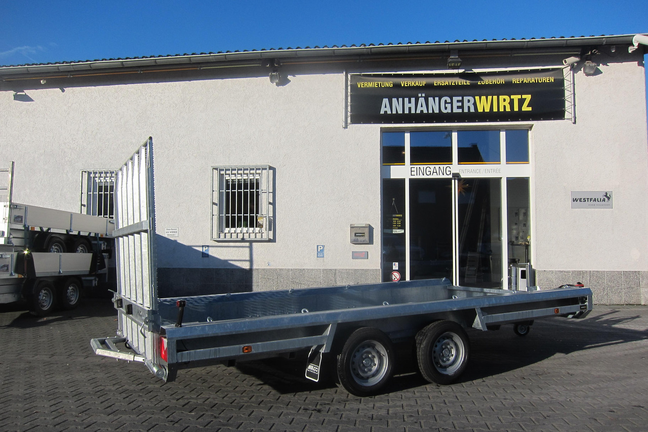 Celtniecības tehnikas piekabe HULCO TERRAX Aluboden 394x180x27cm Heckrampe 150cm (XL) 3500kg: foto 12