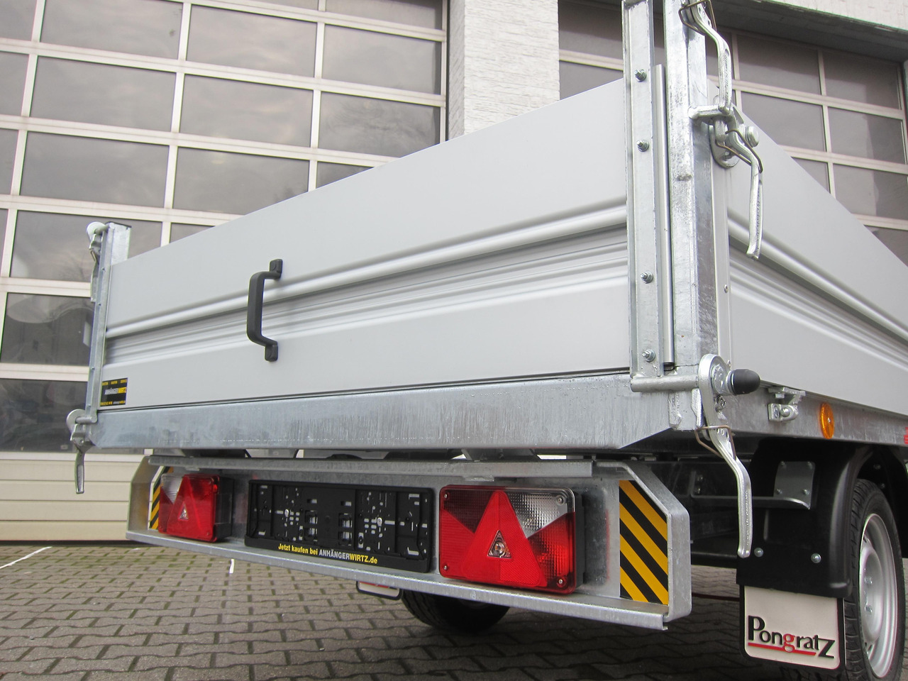 Piekabe pašizgāzējs Pongratz Kipper RK 2600/15 G-AL Elektrisch + Notpumpe 260x151x36cm Stahlboden Pendel 13" 1800kg: foto 7