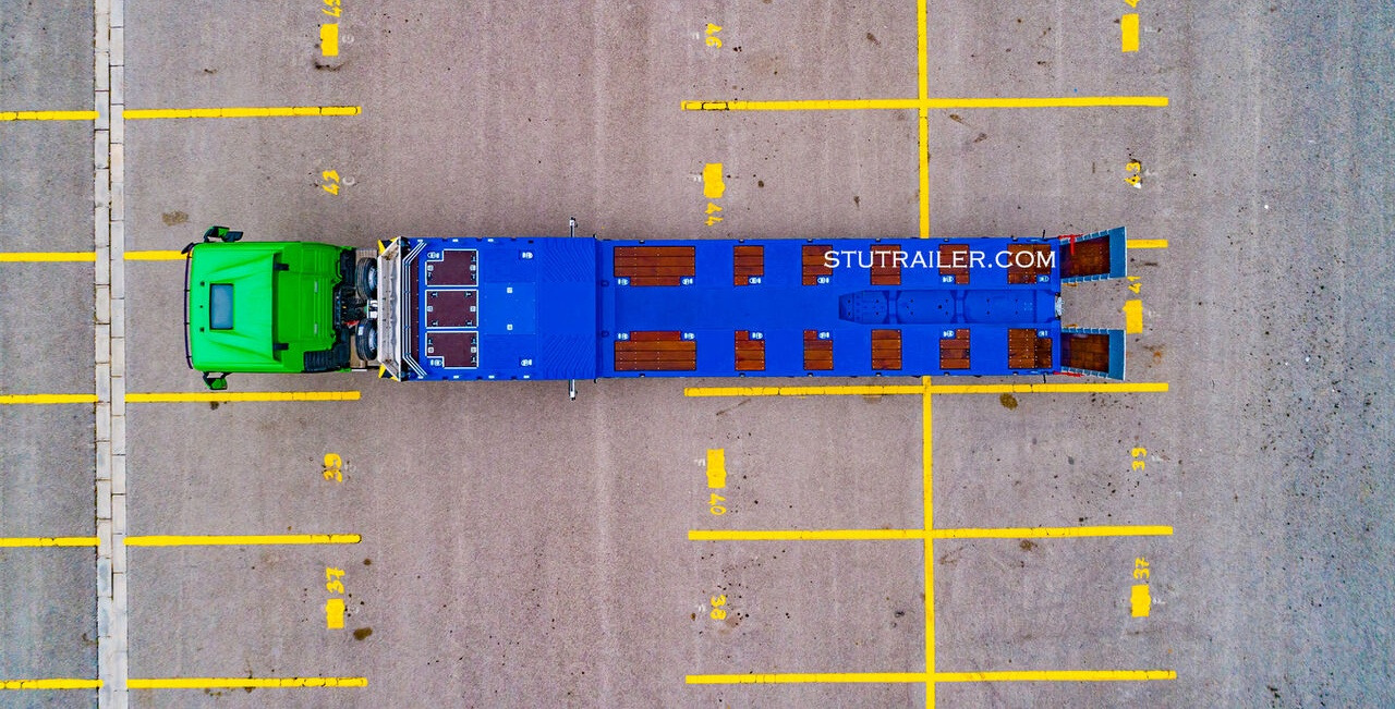 STU 5 Axle Hydraulic Steering Lowbed - Puspiekabe zema profila platforma: foto 3 STU 5 Axle Hydraulic Steering Lowbed - Puspiekabe zema profila platforma: foto 3