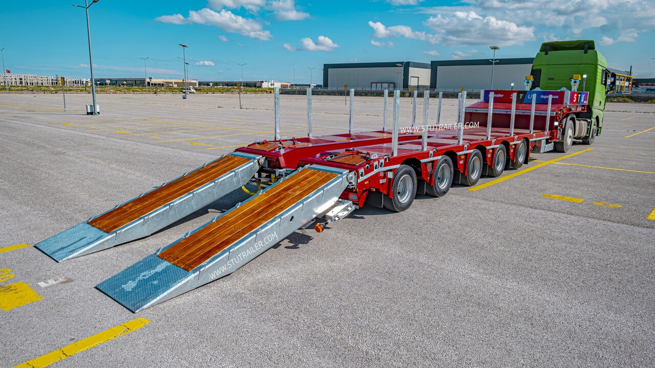 STU 5 Axle Lowbed / Extendable - Puspiekabe zema profila platforma: foto 4 STU 5 Axle Lowbed / Extendable - Puspiekabe zema profila platforma: foto 4