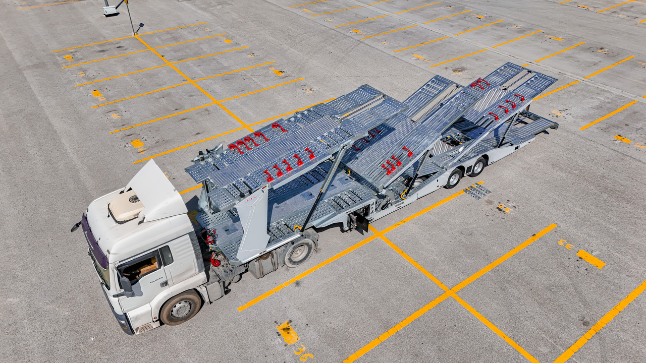 Jaunā Puspiekabe autovedējs STU 6 Car Carrier Trailer / 2 Axle Car Carrier Trailer: foto 6